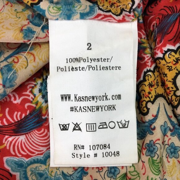 Anthropologie Kas New York Winterstar Boho Kaleidoscope Blouse Sz 2 Multicolor - Picture 13 of 15